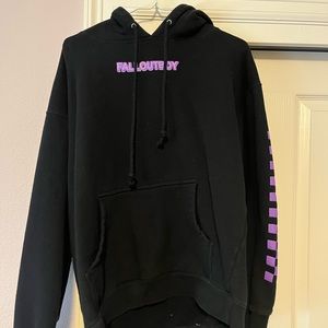 Fall Out Boy 2017 Mania Tour Black and Purple Hoodie Size L